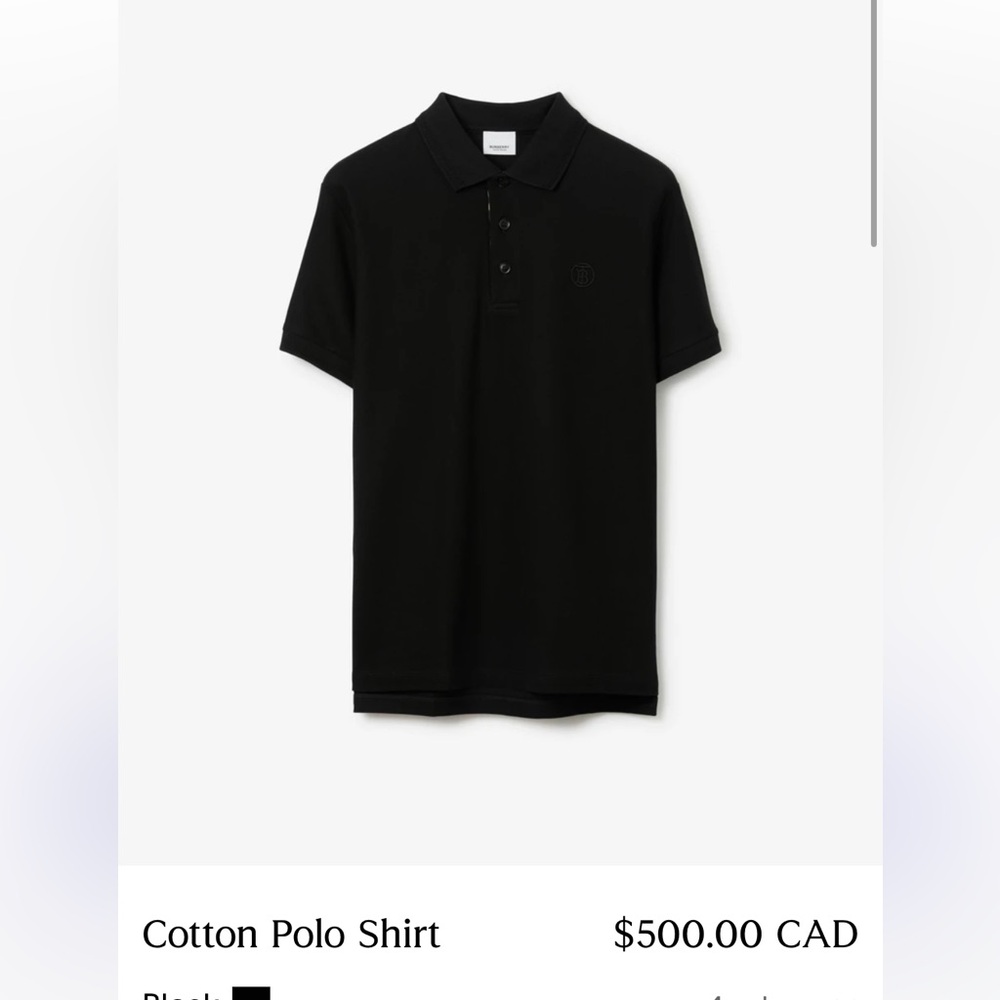 Burberry mens polo Size L like new